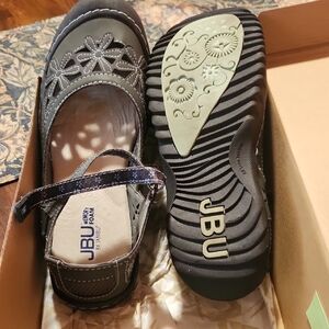 JBU  Gray Mary Jane Shoes